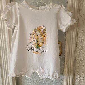 Girls Wrangler Romper NWT size 0-3M